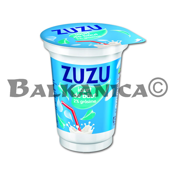 320 G YOGURT NATURAL FOR DRINKING 2% ZUZU