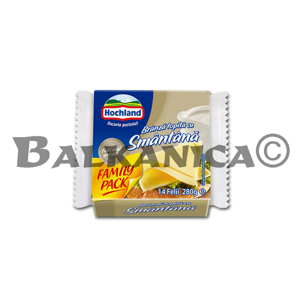 280 G PROCESSED CHEESE WITH CREAM SLICED HOCHLAND