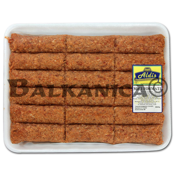 800 G SAUSAGE WITHOUT SKIN (MICI) PORTIONED PORK AND VEAL ALDIS
