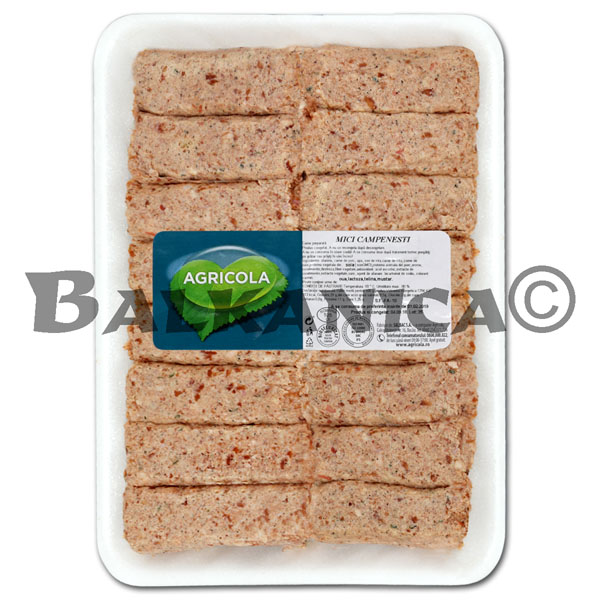 800 G RUSTIC SAUSAGE WITHOUT SKIN (MICI) PORK VEAL SHEEP AGRICOLA