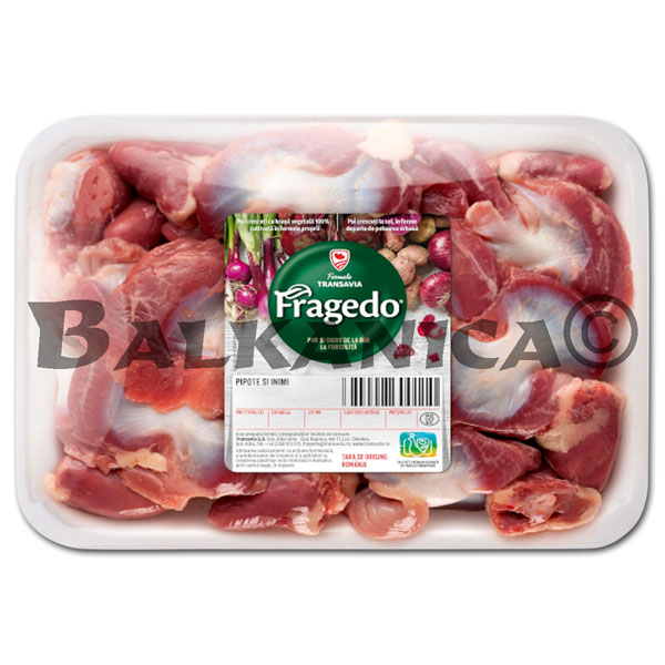 CHICKEN GIZZARDS AND HEARTS IN TRAY FRAGEDO