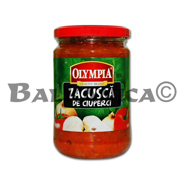 300 G SAUCE ZACUSCA AUX CHAMPIGNONS OLYMPIA