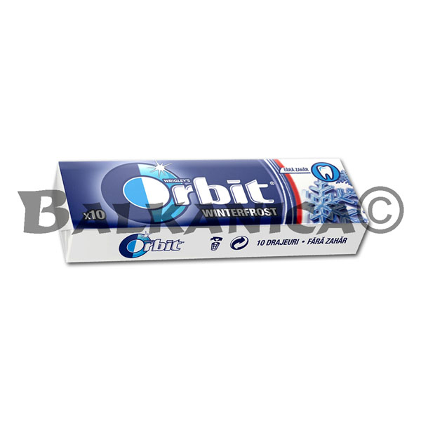 14 G CHEWING GUM MINT AND MENTHOL FLAVOR ORBIT