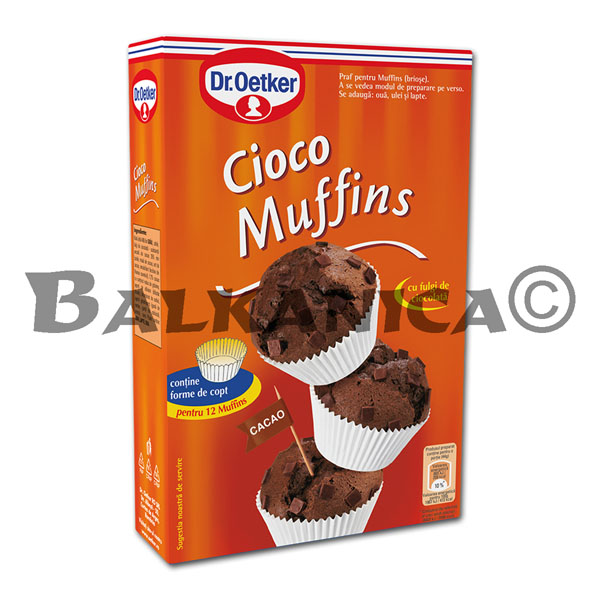 295 G MIX FOR MUFFINS WITH COCOA AND CHOCOLATE LEAVES DR.OETKER