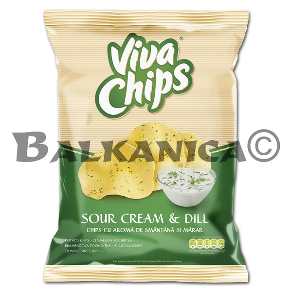 100 G CHIPS CREAM AND DILL VIVA