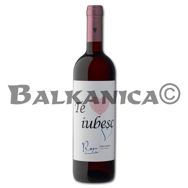 0.75 L WINE RED SEMISWEET RECAS "I LOVE YOU"