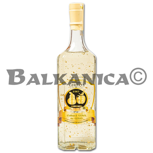 0.75 L PALINKA GOLD TO GOLD GHITO'S 50%