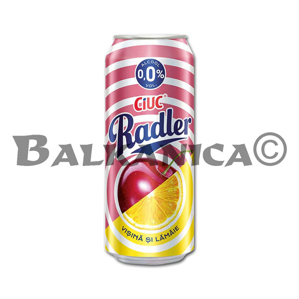 0.5 L BEER CAN ALCOHOL FREE SOUR CHERRY AND LEMON CIUC RADLER