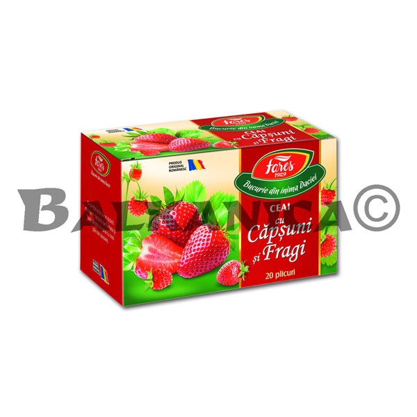 40 G TEA WITH STRAWBERRIES AND WILD STRAWBERRIES FARES