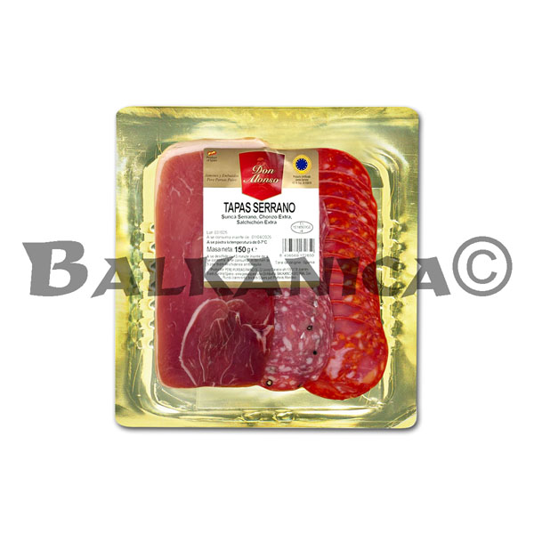 150 G TAPAS SERRANO DON ALONSO 150 G TAPAS SERRANO DON ALONSO