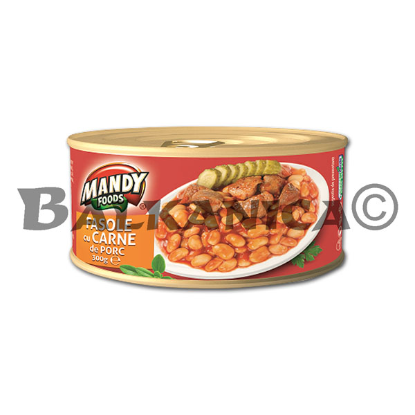 300 G FASOLE CU CARNE PORC MANDY 300 G FASOLE CU CARNE PORC MANDY
