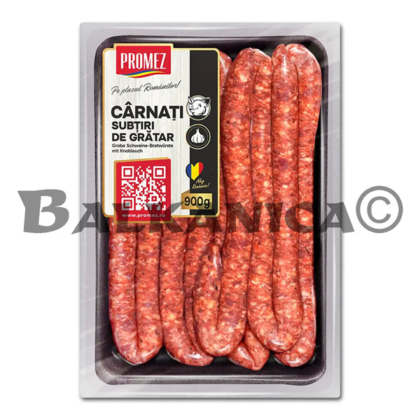 900 G CHIPOLATA DE PORC FINE CONGELEE POUR GRILL PROMEZ