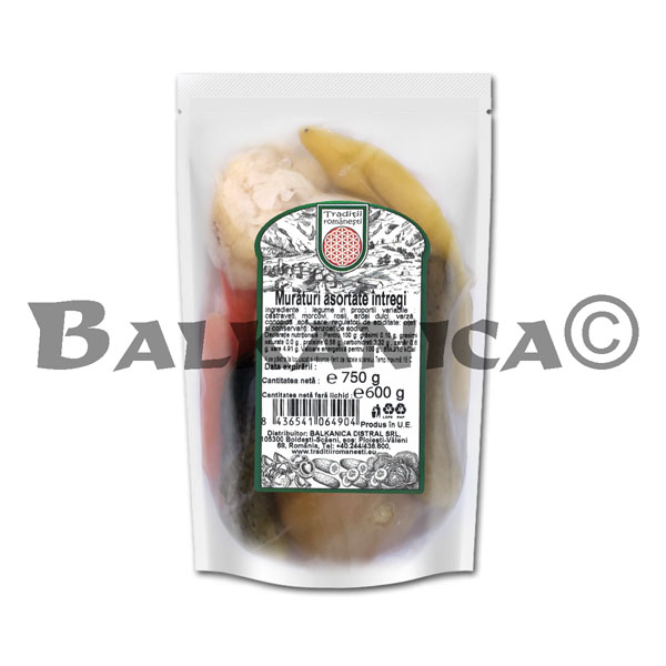 600 G PICKLED VEGETABLES MIXED (BAG) TRADITII ROMANESTI