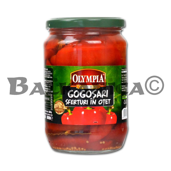 650 G RED PEPPERS DICED IN VINEGAR