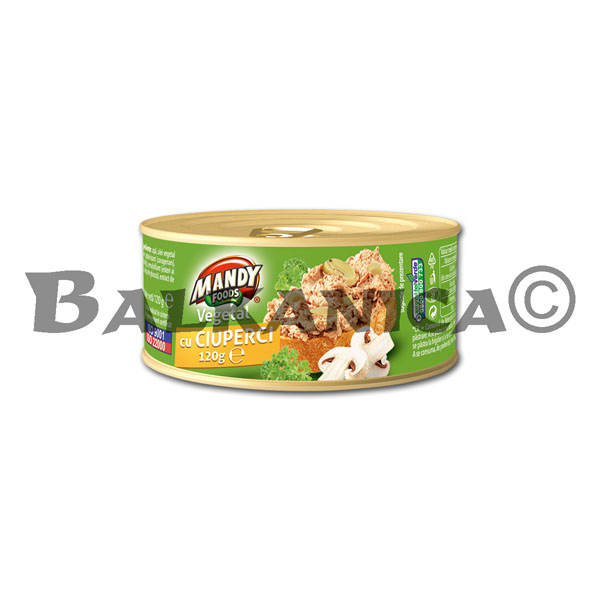 120 G PATE VEGETAL CIUPERCI MANDY