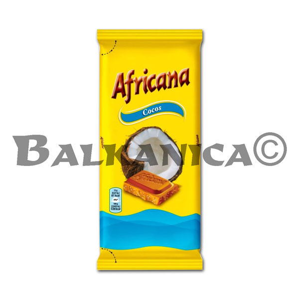 80 G CHOCOLATE CON COCO AFRICANA