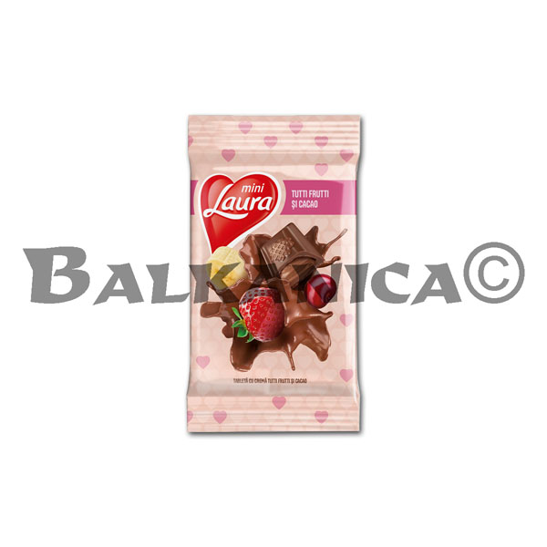 54.5 G CIOCOLATA CU LAPTE SI CREMA TUTTI FRUTTI SI CACAO LAURA 54.5 G CIOCOLATA CU LAPTE SI CREMA TUTTI FRUTTI SI CACAO LAURA