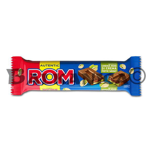 44.5 G BATON DE CICOLATA CU LAPTE CU UMPLUTURA DE ROM SI FISTIC SARAT ROM