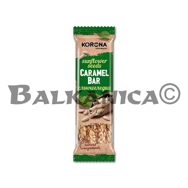 45 G BATON CU MIEZ DE SEMINTE DE FLOAREA SOARELUI SI CU CARAMEL KORONA