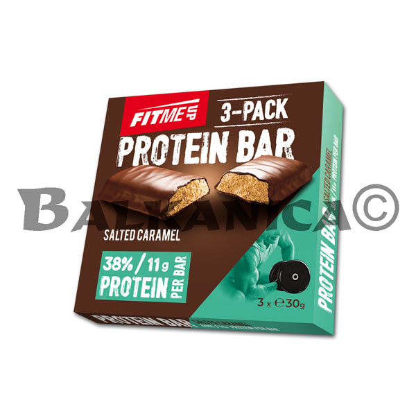 PACK (3 X 30 G) BATON PROTEIC CU GUST DE CARAMEL SARAT FITME UP PACK (3 X 30 G) BATON PROTEIC CU GUST DE CARAMEL SARAT FITME UP