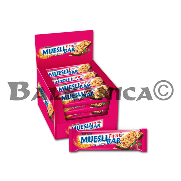 40 G BATON MUESLI CU MERISOARE SI CICOLATA FITME UP KORONA