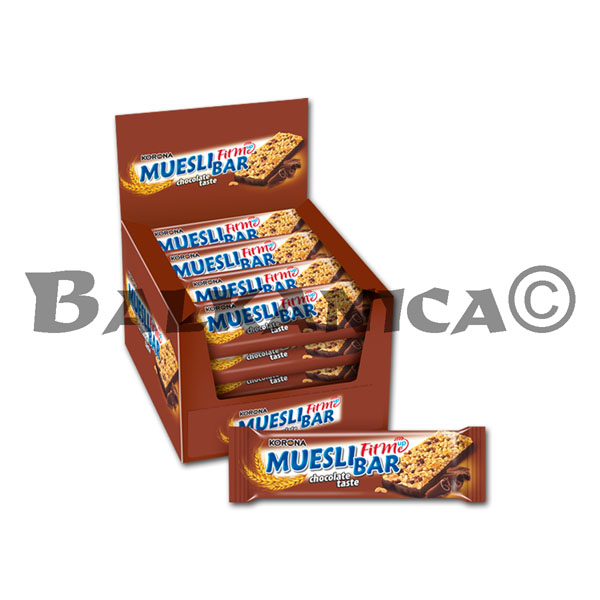 40 G BATON MUESLI CU FULGI DE CIOCOLATA SI CICOLATA FITME UP KORONA