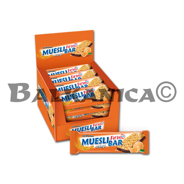 40 G BATON MUESLI CU PORTOCALA SI CICOLATA FITME UP KORONA