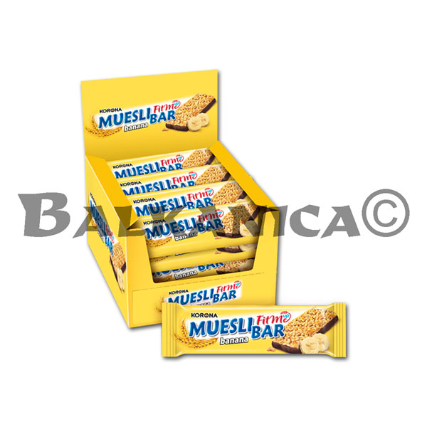 40 G BATON MUESLI CU BANANE SI CICOLATA FITME UP KORONA