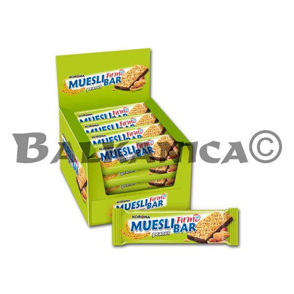 40 G BATON MUESLI CU ARAHIDE SI CICOLATA FITME UP KORONA