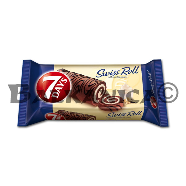 200 Г РУЛО КАКАО С КРЕМ ВАНИЛИЯ 7 ДЕЙС
