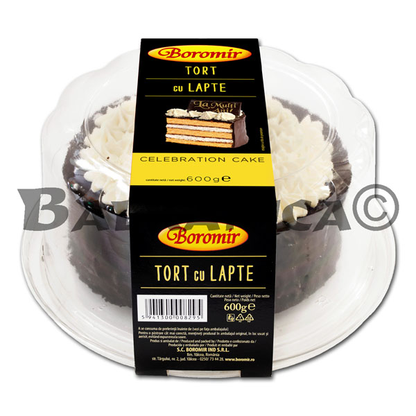 600 G TORT CREMA CU LAPTE BOROMIR