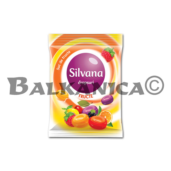 75 G BONBONS DROPS FRUITS SILVANA