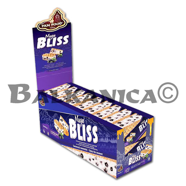 60 G NUGA CU COACAZE NEGRE SI MIERE BLISS PAN FOOD