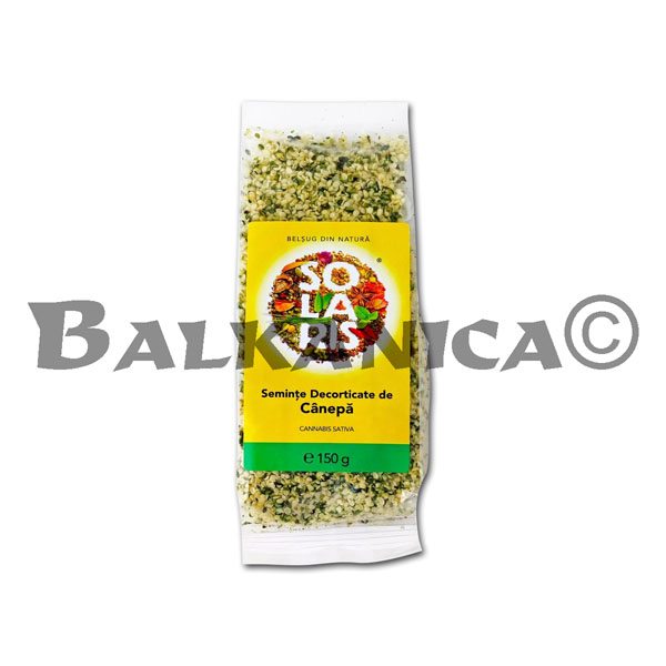 150 G SEMINTE DECORTICATE DE CANEPA SOLARIS
