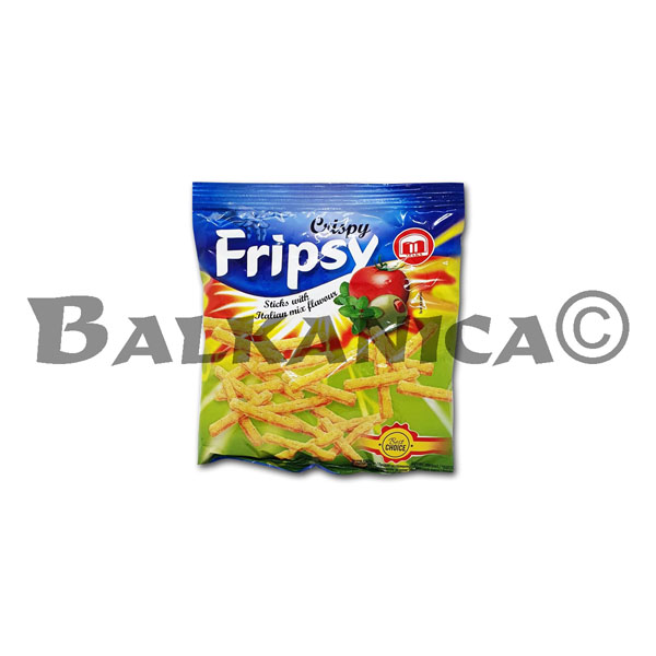 50 Г ХРУПКАВИ СТИКОВЕ С ВКУС НА ДОМАТИ, МАСЛИНИ И РИГАН КРИСПИ ФРИПСИ