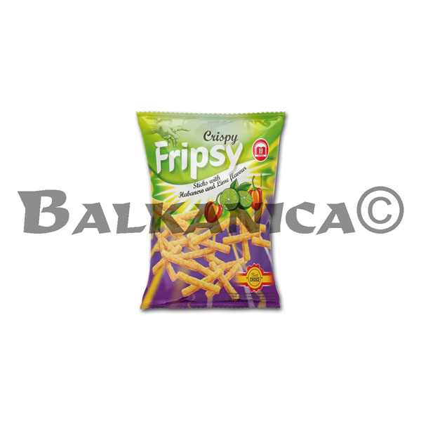 50 G SNACK CROCANT CU AROMA DE HABANERO SI LIME CRISPY FRIPSY