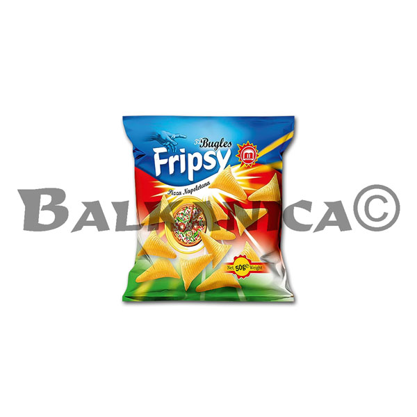 50 G MARGELE CU AROMA DE PIZZA BUGLES FRIPSY