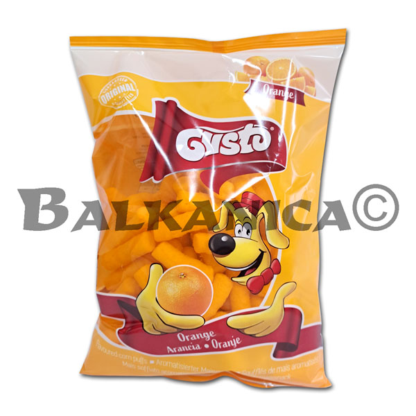 80 Г КУКУРУЗНЫЕ ПАЛОЧКИ С АПЕЛЬСИНОВЫМ ВКУСОМ ГУСТО