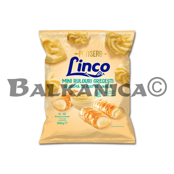 500 Г МИНИ РУЛЕТКИ С ВКУСО ВАНИЛЬ ЛИНКО