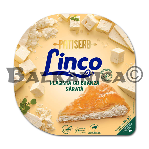 800 G PLACINTA CU BRANZA SARATA LINCO