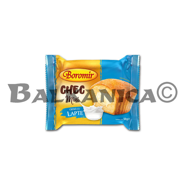 50 G MINI CHEC CREMA CU LAPTE BOROMIR