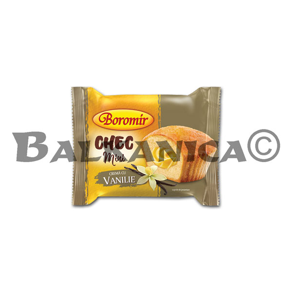 50 G MINI CHEC CU CREMA DE VANILIE BOROMIR