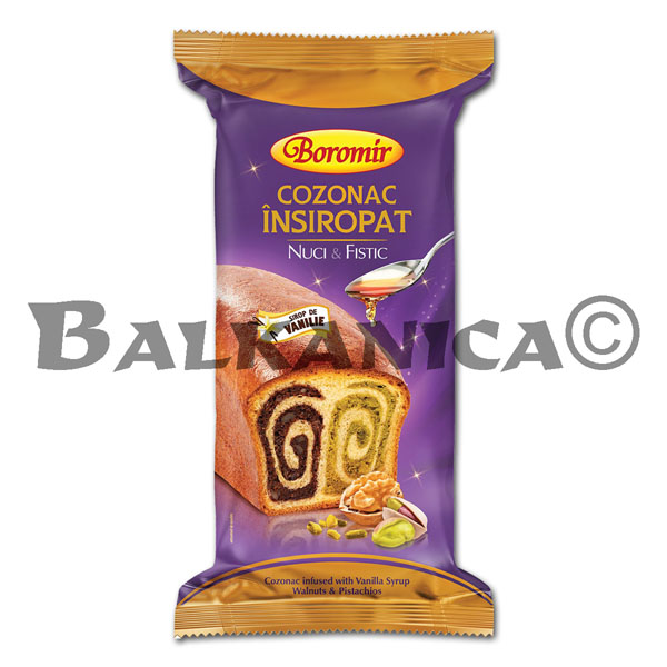 550 G COZONAC INSIROPAT CU NUCA SI FISTIC BOROMIR
