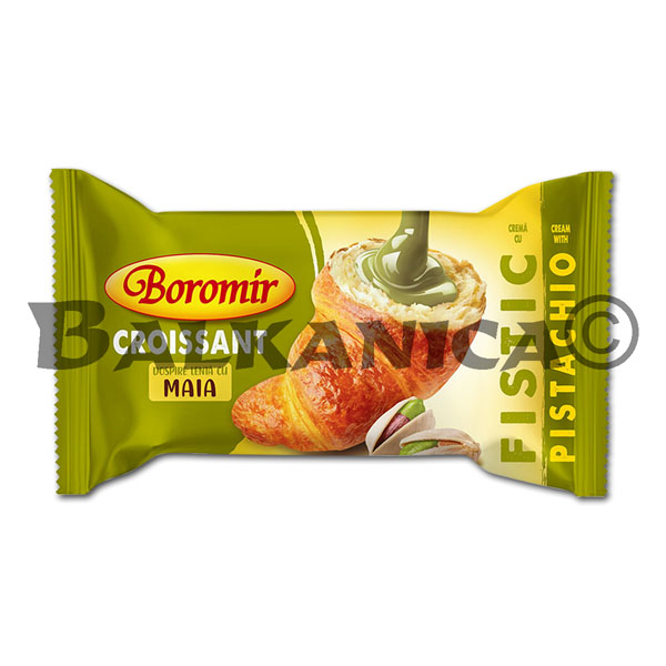 60 G CROISSANT CU MAIA SI CREMA DE FISTIC BOROMIR 60 G CROISSANT CU MAIA SI CREMA DE FISTIC BOROMIR