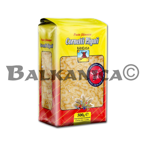 500 G PASTE FAINOASE CORNETTI RIGATI BANEASA