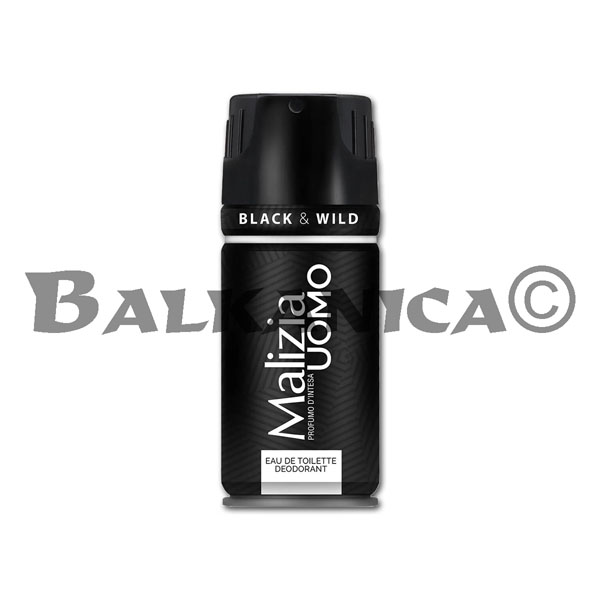 150 ML DEODORANT BLACK&WHITE MALIZIA