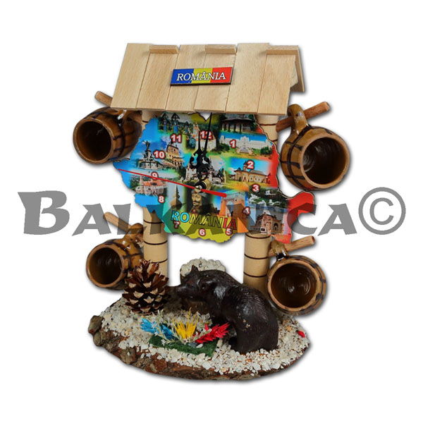 ДЕКОРАТИВНЫЙ ФОНТАН С ЧАСАМИ И КЕРАМИЧЕСКИМИ КРУЖКАМИ АРТИЗАНАТЕН