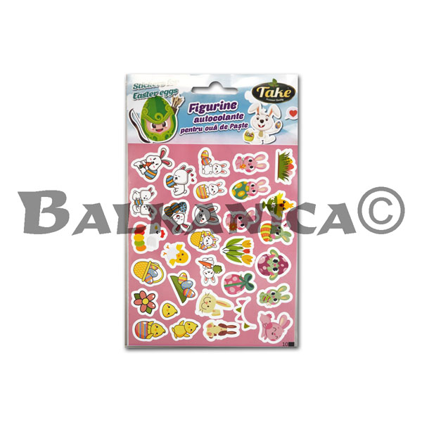 FIGURINE AUTOCOLANTE PENTRU OUA DE PASTE "PINK" TAKE