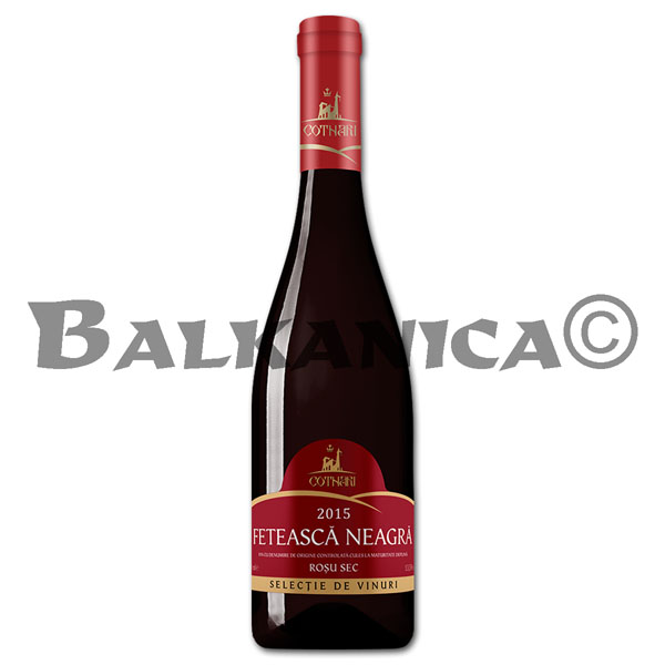0.75 L VIN ROSU SEC FETEASCA NEAGRA COTNARI 0.75 L VIN ROSU SEC FETEASCA NEAGRA COTNARI