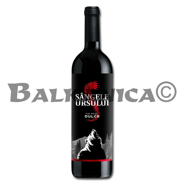 0.75 L VIN ROSU DULCE MERLOT SANGELE URSULUI CRAMA CEPTURA